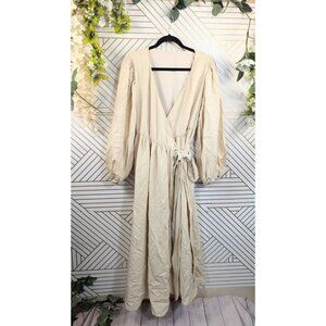 Elegant Cream Maxi Dress